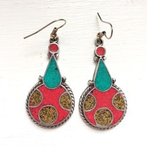 Tibet colorful earrings